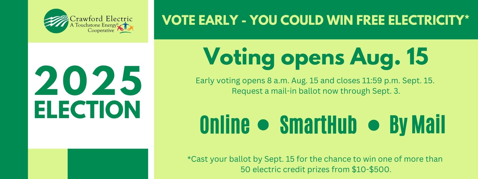 Director election voting opens Aug. 15