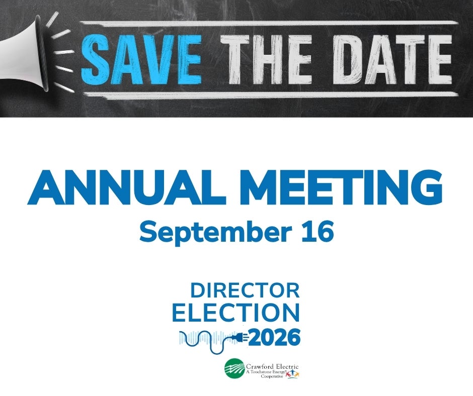 Save the date. Annual meeting Sept. 16